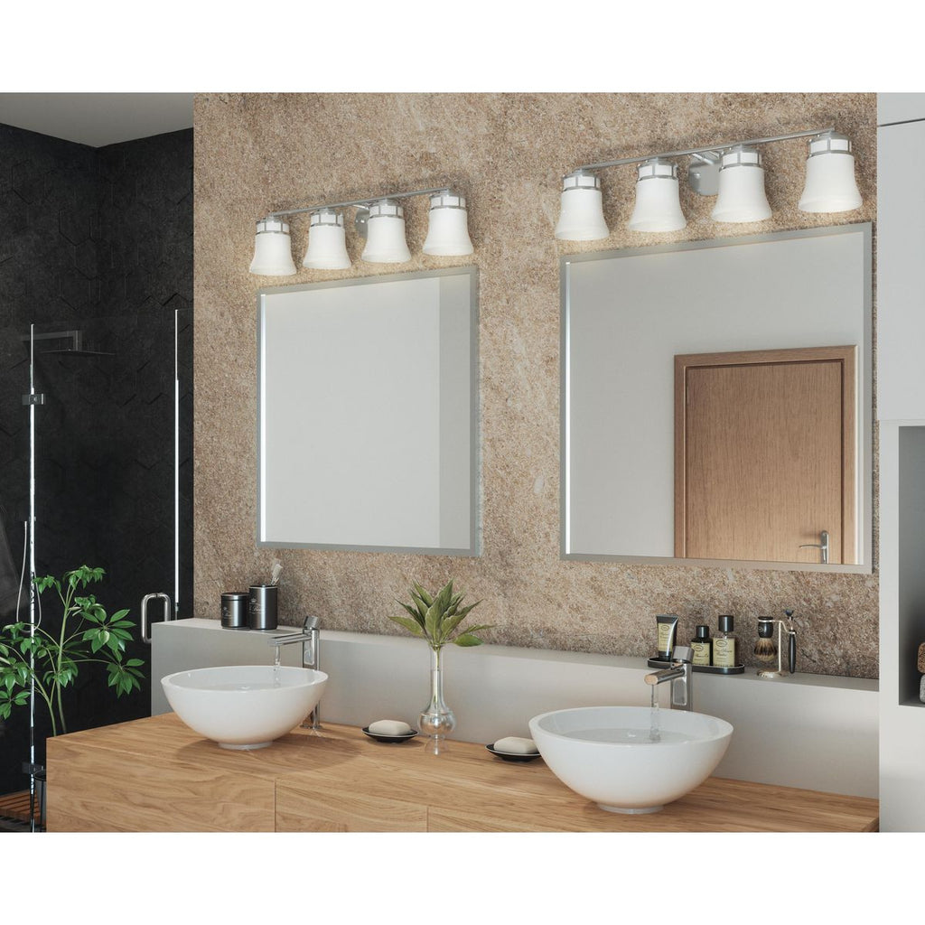 Cascadia Collection Four-Light Bath & Vanity - Damp Location Listed - Model P2149-20