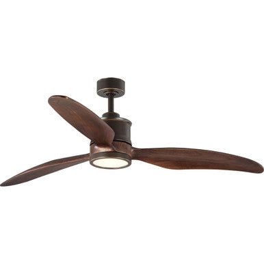 Farris Collection Three-Blade Carved Wood 60