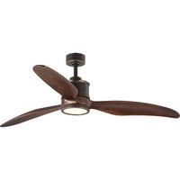 Farris Collection Three-Blade Carved Wood 60