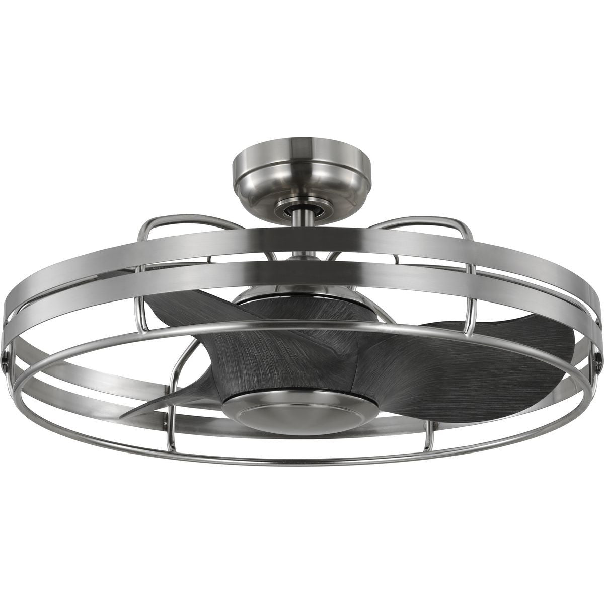 Progress Lighting Ceiling Fan Light - Bastrop Collection 26 in. Three-Blade Brushed Nickel Transitional Ceiling Fan with 3 Speed Remote Control - Model P250096-009
