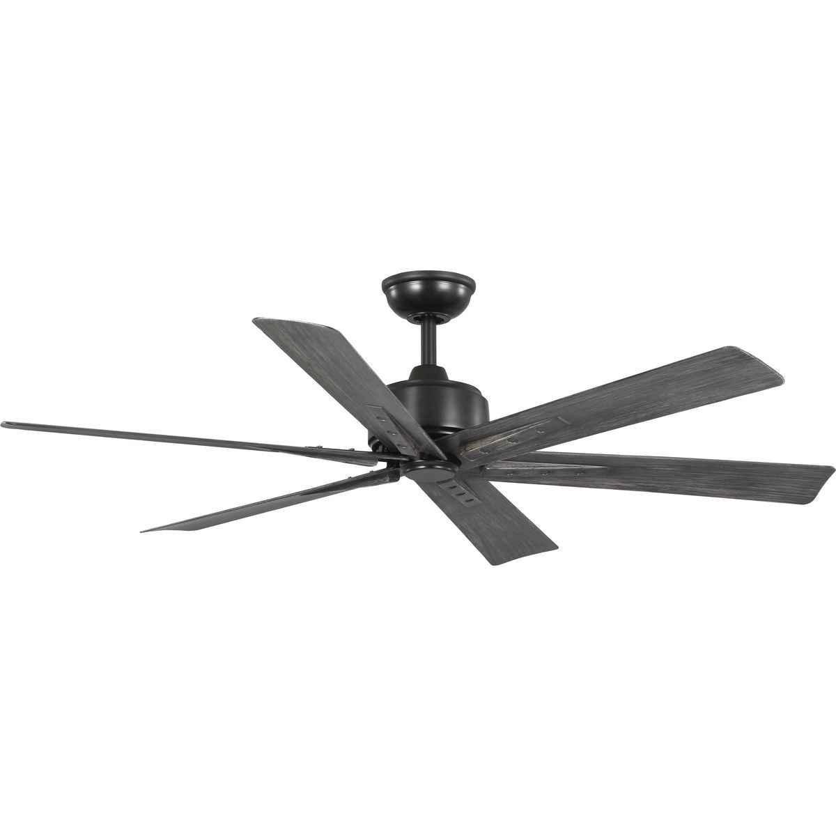 Progress Lighting Ceiling Fans Light - Brazas Collection 56 in. Six-Blade Matte Black Transitional Ceiling Fan - Model P250100-31M