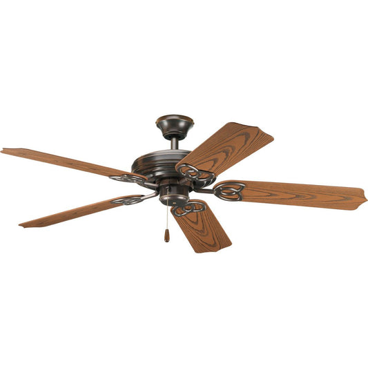 Progress Lighting Ceiling Fans Light - AirPro Collection 52" Five-Blade Indoor/Outdoor Ceiling Fan - Model P2502-20