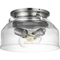 Springer Collection Antique Nickel Clear Glass Light Kit - Dry Location Listed