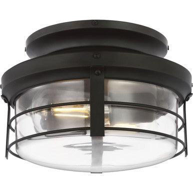 Springer II Collection Architectural Bronze Rustic Light Kit - Damp Location Listed