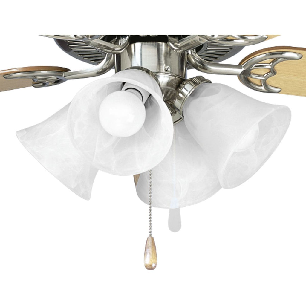 AirPro Collection Four-Light Ceiling Fan Light - Dry Location Listed