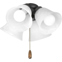 AirPro Collection Four-Light Ceiling Fan Light - Dry Location Listed - P2610-143WB