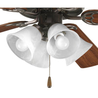 AirPro Collection Four-Light Ceiling Fan Light - Dry Location Listed