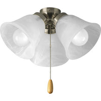 AirPro Collection Three-Light Ceiling Fan Light - Dry Location Listed