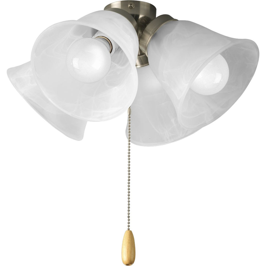 AirPro Collection Four-Light Ceiling Fan Light - Dry Location Listed