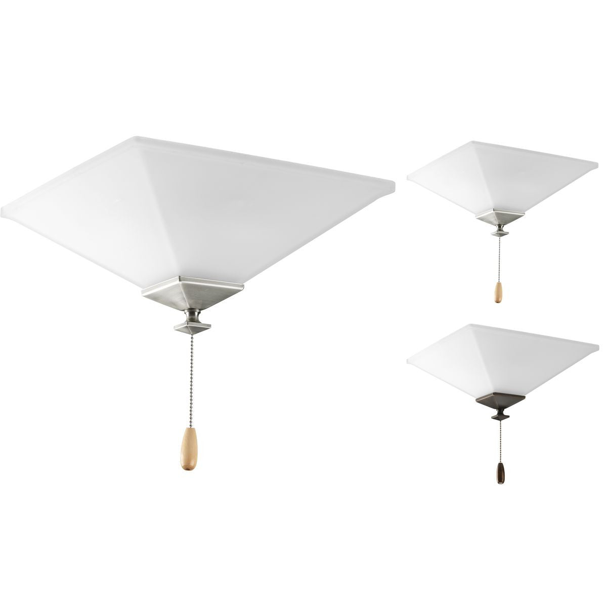 Progress Lighting Ceiling Fans Light - AirPro Universal Two-Light Ceiling Fan Light - Model P2654-01WB