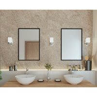 Glide Collection One-Light Polished Chrome Etched Opal Glass Coastal Bath Vanity Light