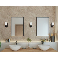 Glide Collection One-Light Rubbed Bronze Etched Opal Glass Coastal Bath Vanity Light