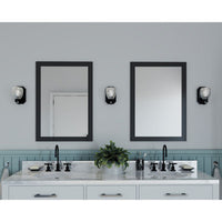 Anjoux Collection One-Light Antique Bronze Clear Water Glass Luxe Bath Vanity Light