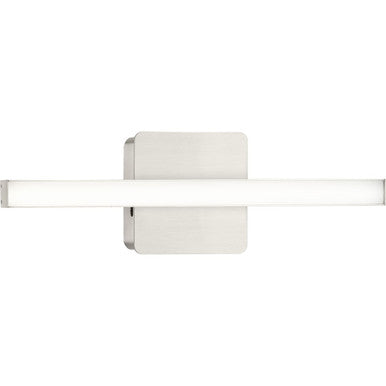 Phase 4 Collection 16 in. Brushed Nickel Small Modern Integrated 3CCT Integrated LED Linear Vanity Light - Damp Location Listed