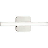 Phase 4 Collection 16 in. Brushed Nickel Small Modern Integrated 3CCT Integrated LED Linear Vanity Light - Damp Location Listed