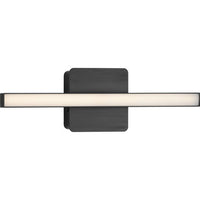 Phase 4 Collection 16 in. Matte Black Small Modern Integrated 3CCT Integrated LED Linear Vanity Light - Damp Location Listed