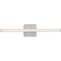 Phase 4 Collection 24 in. Brushed Nickel Medium Modern Integrated 3CCT Integrated LED Linear Vanity Light - Damp Location Listed