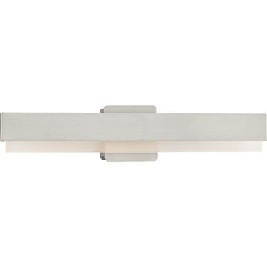 Semblance Collection 24 in. Brushed Nickel Medium Modern 3CCT Integrated LED Linear Vanity Light - Damp Location Listed