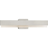 Semblance Collection 24 in. Brushed Nickel Medium Modern 3CCT Integrated LED Linear Vanity Light - Damp Location Listed
