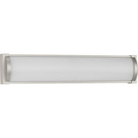 Barril Collection 24 in. Brushed Nickel Medium Modern Integrated LED Linear Vanity Light - Damp Location Listed