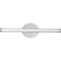 Phase 3 Collection 24 in. Brushed Nickel Medium Modern 3CCT Integrated LED Linear Vanity Light - Damp Location Listed