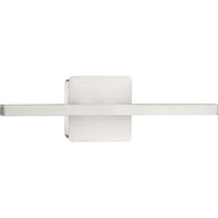 Phase 5 Collection 16 in. Brushed Nickel Slim Modern 3CCT Integrated LED Linear Vanity Light - Damp Location Listed