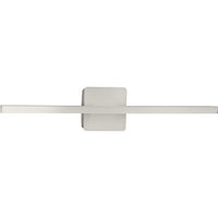 Phase 5 Collection 24 in. Brushed Nickel Slim Modern 3CCT Integrated LED Linear Vanity Light - Damp Location Listed
