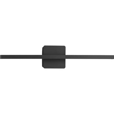 Phase 5 Collection 24 in. Black Slim Modern 3CCT Integrated LED Linear Vanity Light - Damp Location Listed