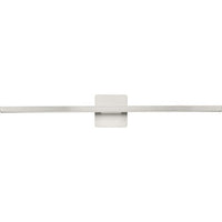 Phase 5 Collection 32 in. Brushed Nickel Slim Modern 3CCT Integrated LED Linear Vanity Light - Damp Location Listed