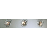 Broadway Collection Three-Light Polished Chrome Traditional Bath Vanity Light - Damp Location Listed - P3114-15