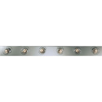 Broadway Collection Six-Light Polished Chrome Traditional Bath Vanity Light - Damp Location Listed - P3117-15
