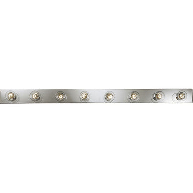 Broadway Collection Eight-Light Polished Chrome Traditional Bath Vanity Light - Damp Location Listed - P3118-15