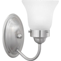 Fluted Glass Collection One-Light Bath & Vanity - Damp Location Listed