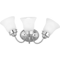 Fluted Glass Collection Three-Light Bath & Vanity - Damp Location Listed