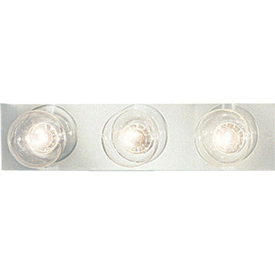 Broadway Collection Three-Light Polished Chrome Traditional Bath Vanity Light