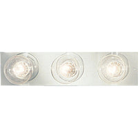 Broadway Collection Three-Light Polished Chrome Traditional Bath Vanity Light