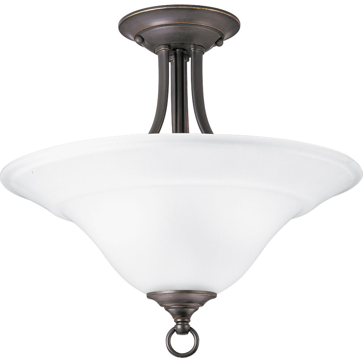 Progress Lighting Close-to-Ceiling Light - Trinity Collection Two-Light 16" Semi-Flush - Model P3473-20