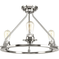 Debut Collection Three-Light Semi-Flush Convertible - Dry Location Listed