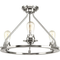 Debut Collection Three-Light Semi-Flush Convertible - Dry Location Listed