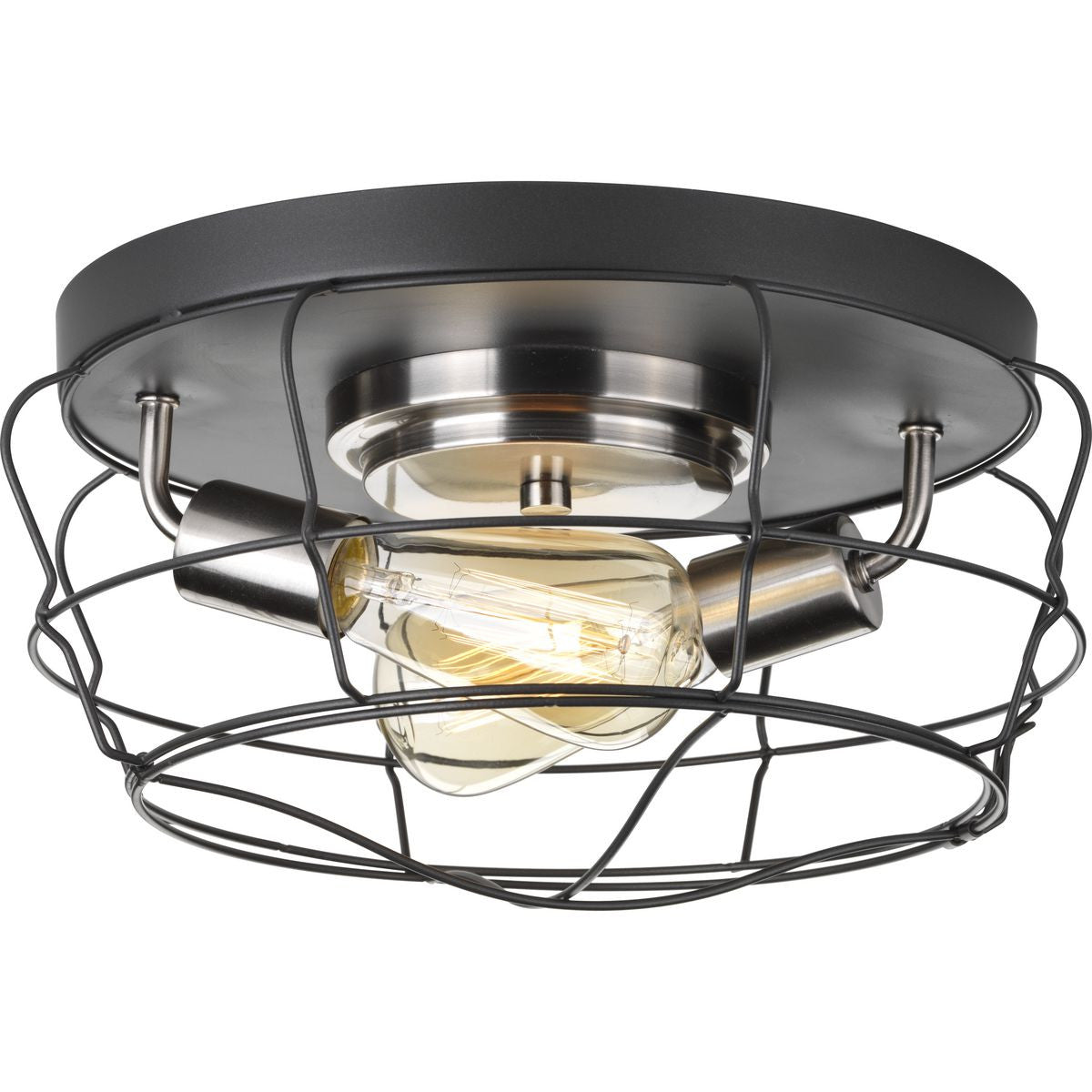 Progress Lighting Close-to-Ceiling Light - Gauge Collection Two-Light Flush Mount - Model P350037-143