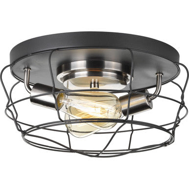Gauge Collection Two-Light Flush Mount - Damp Location Listed