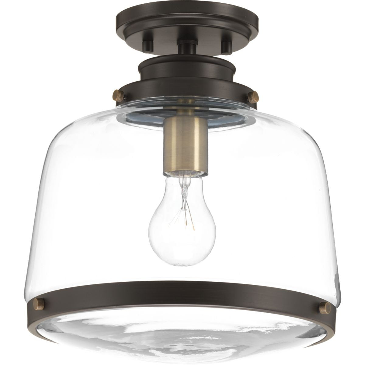 Progress Lighting Close-to-Ceiling Light - Judson Collection 11" Flush Mount - Model P350074-020