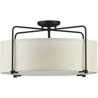 Kempsey Collection Three-Light Semi-Flush Convertible - Dry Location Listed