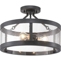 Gresham Collection Three-Light Semi-Flush Convertible - Dry Location Listed