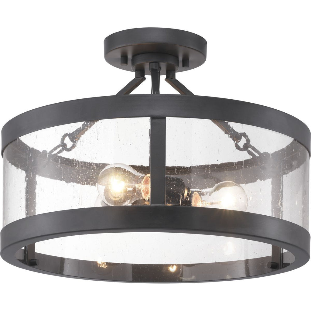 Gresham Collection Three-Light Semi-Flush Convertible - Dry Location Listed