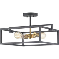 Blakely Collection Two-Light Semi-Flush Convertible - Dry Location Listed