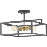 Blakely Collection Two-Light Semi-Flush Convertible - Dry Location Listed