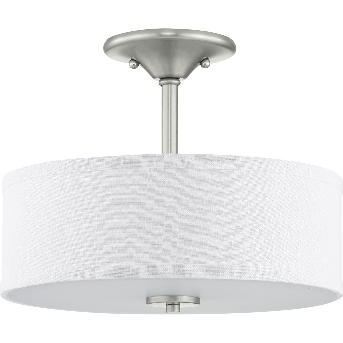 Progress Lighting Close-to-Ceiling Light - Inspire Collection 13" Two-Light Semi-Flush - Model P350129-009