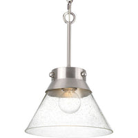 Progress Lighting Tapia Trail Collection Brushed Nickel  Semi-Flush Convertible - Dry Location Listed