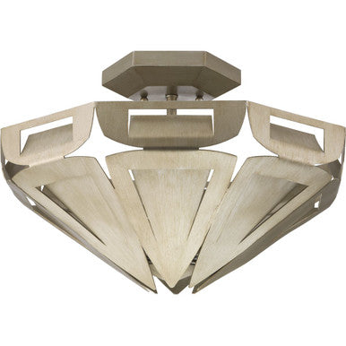 Progress Lighting Yerba Collection Silver Ridge Semi-Flush - Dry Location Listed
